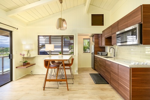 Kitchen and dining area