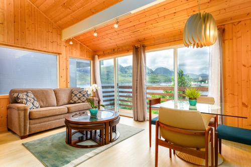 Living area in Cottage 17B